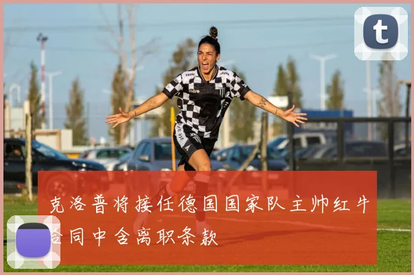 克洛普将接任德国国家队主帅红牛合同中含离职条款