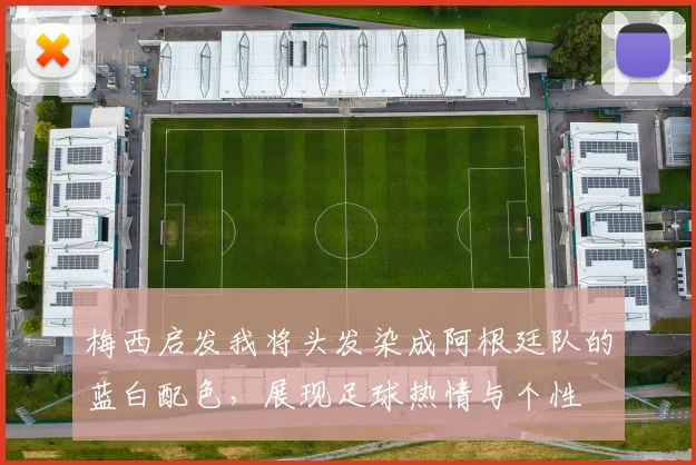 梅西启发我将头发染成阿根廷队的蓝白配色，展现足球热情与个性